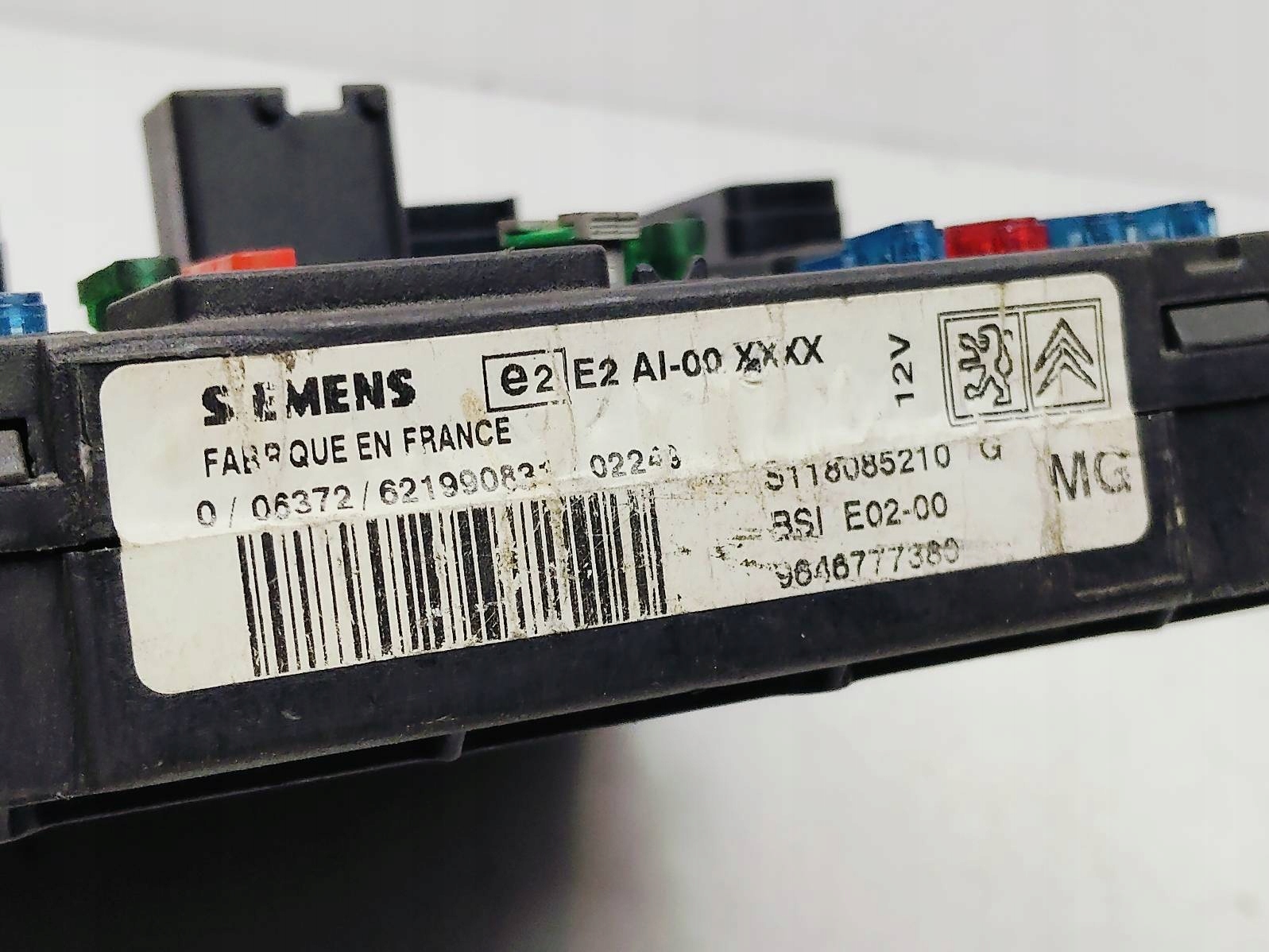 Module BSI Module fusibles Peugeot 206 1,4 9646777380