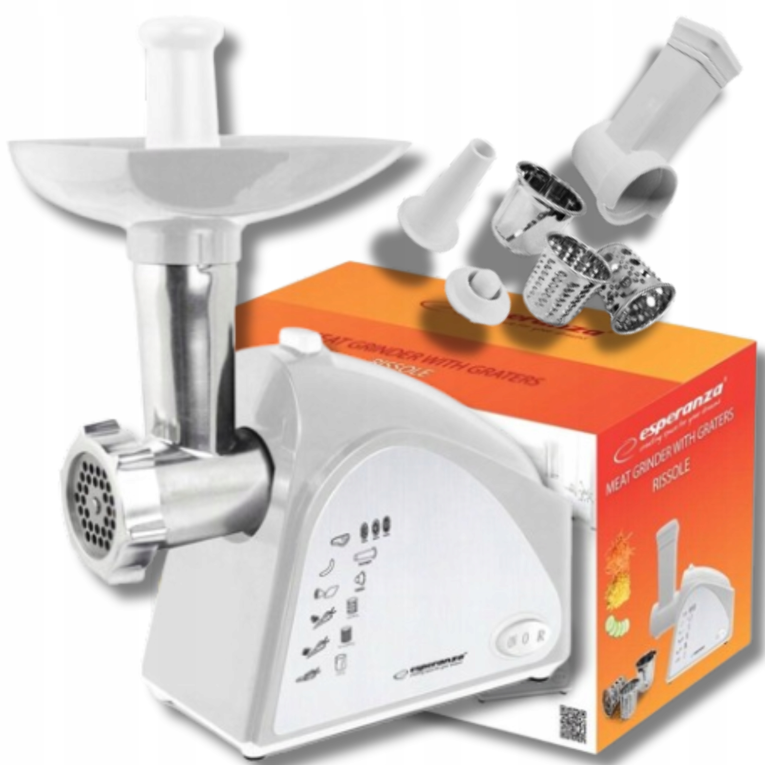 Maszynka Do Mielenia Mięsa Elektryczna Szatkownica Do Kiełbas Mocna 2200W