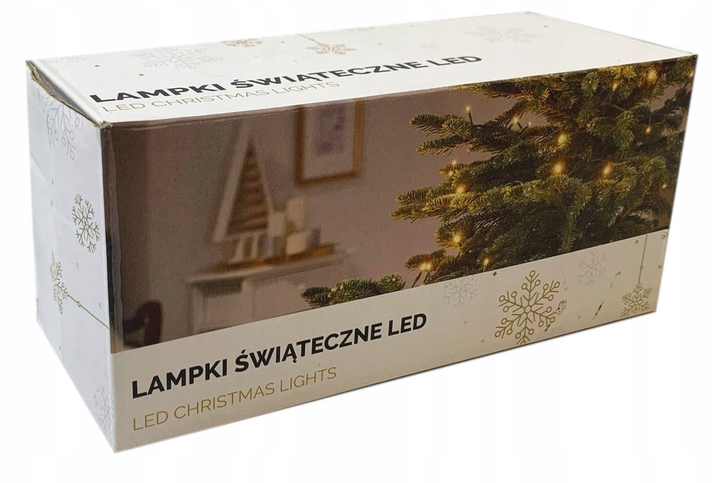 

90 Led Lampki Światełka na choinkę Białe Zimne