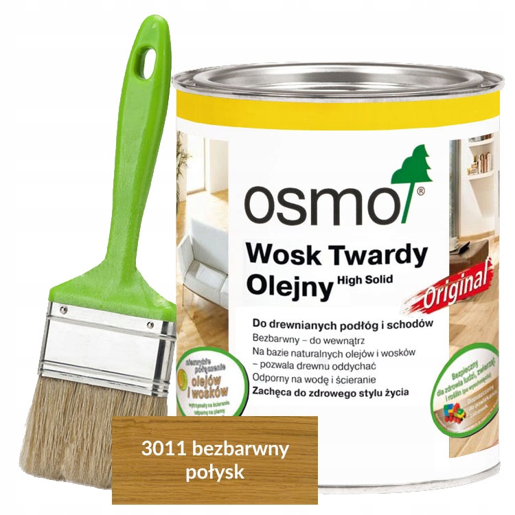

Osmo 3011 0,75L połysk olej z pędzlem