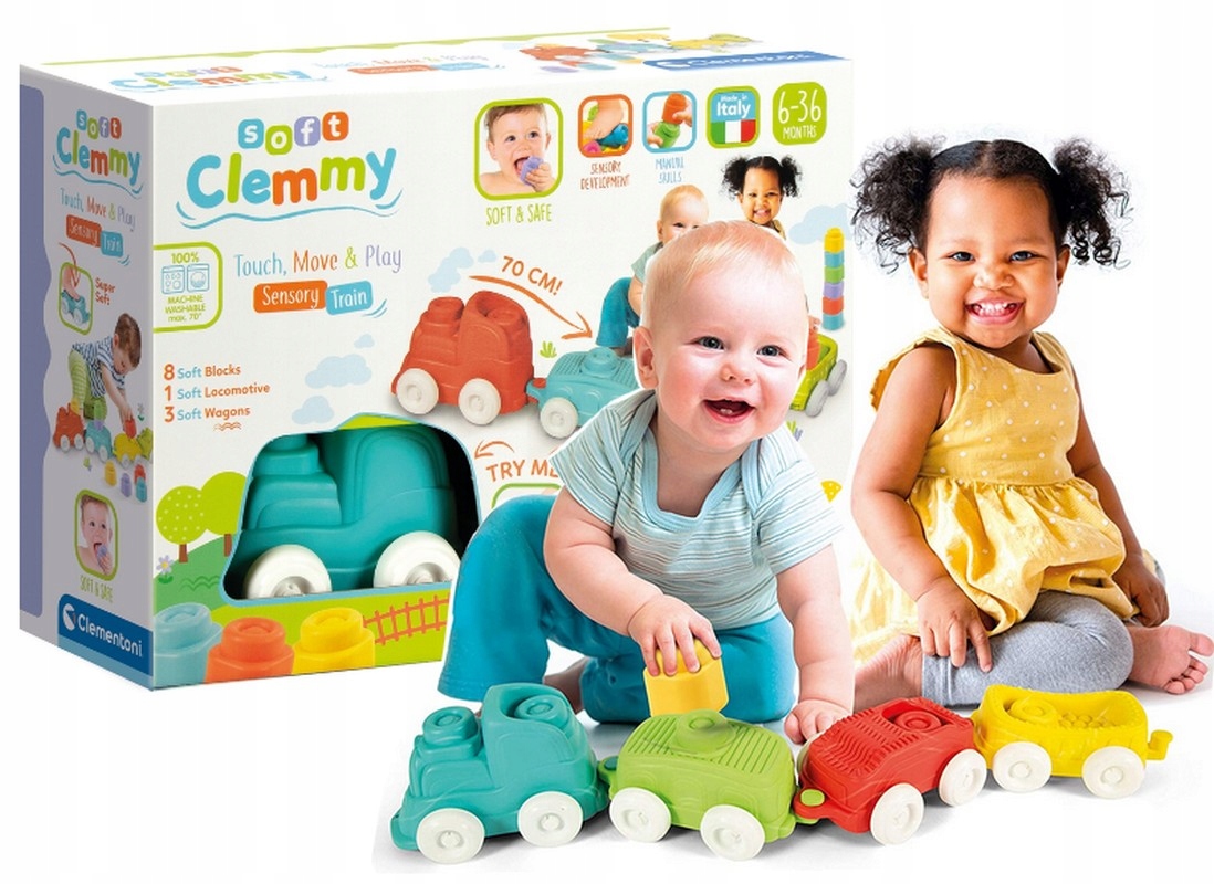 

Clemmy Klocki Pociąg Sensoryczny dla malucha