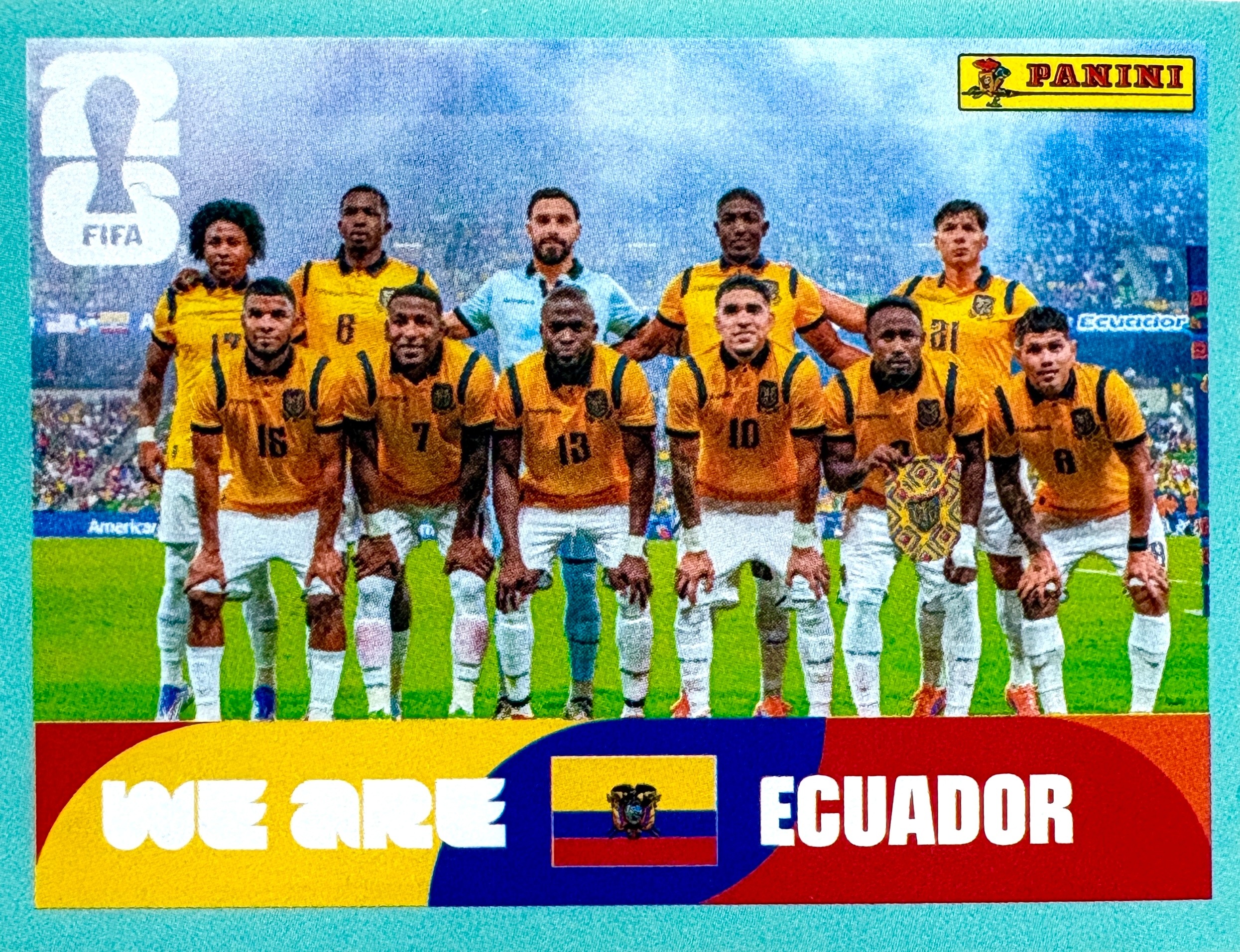 Naklejki Panini World Cup 2026 naklejka Team Ecu 13 Ekwador Ecuador