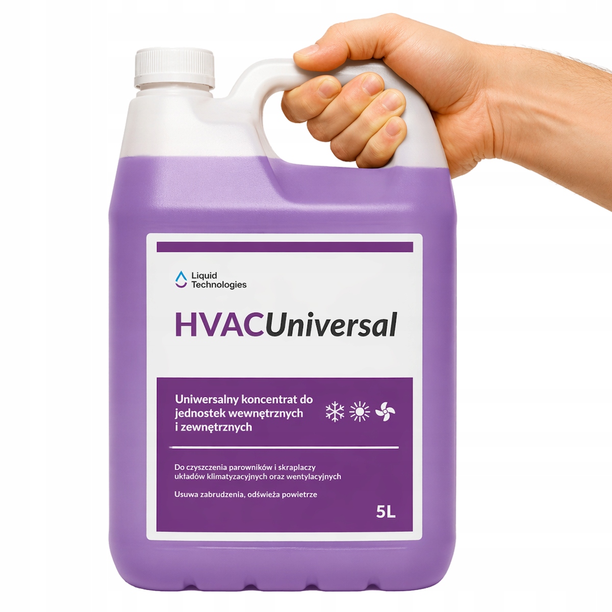 Płyn preparat do czyszczenia klimatyzatorów wentylatorów parowników 5 L