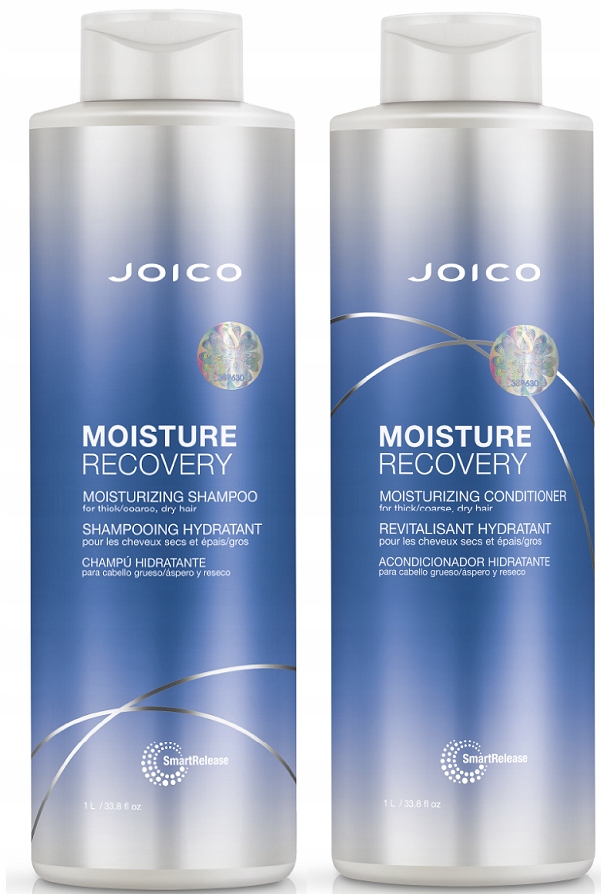 Joico Moisture Recovery Zestaw Nawilżający Szampon 1000ml Odżywka 1000ml