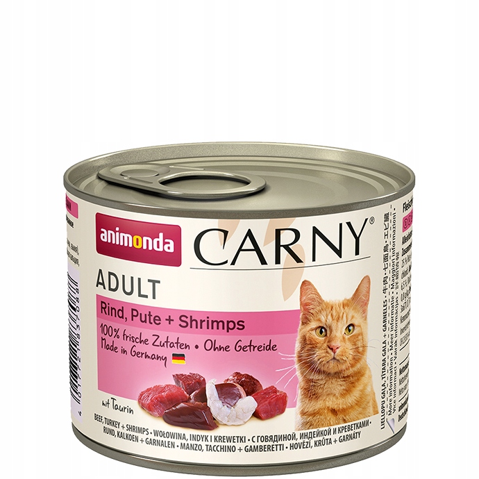 Animonda Carny Adult hovězí krůta krevety mokré krmivo pro kočky 24x200 g
