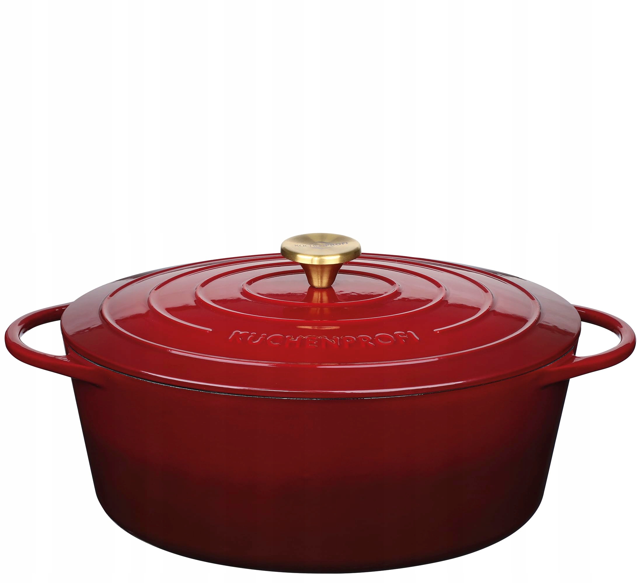 Liatinový hrniec, 33 cm, tmavo vínová