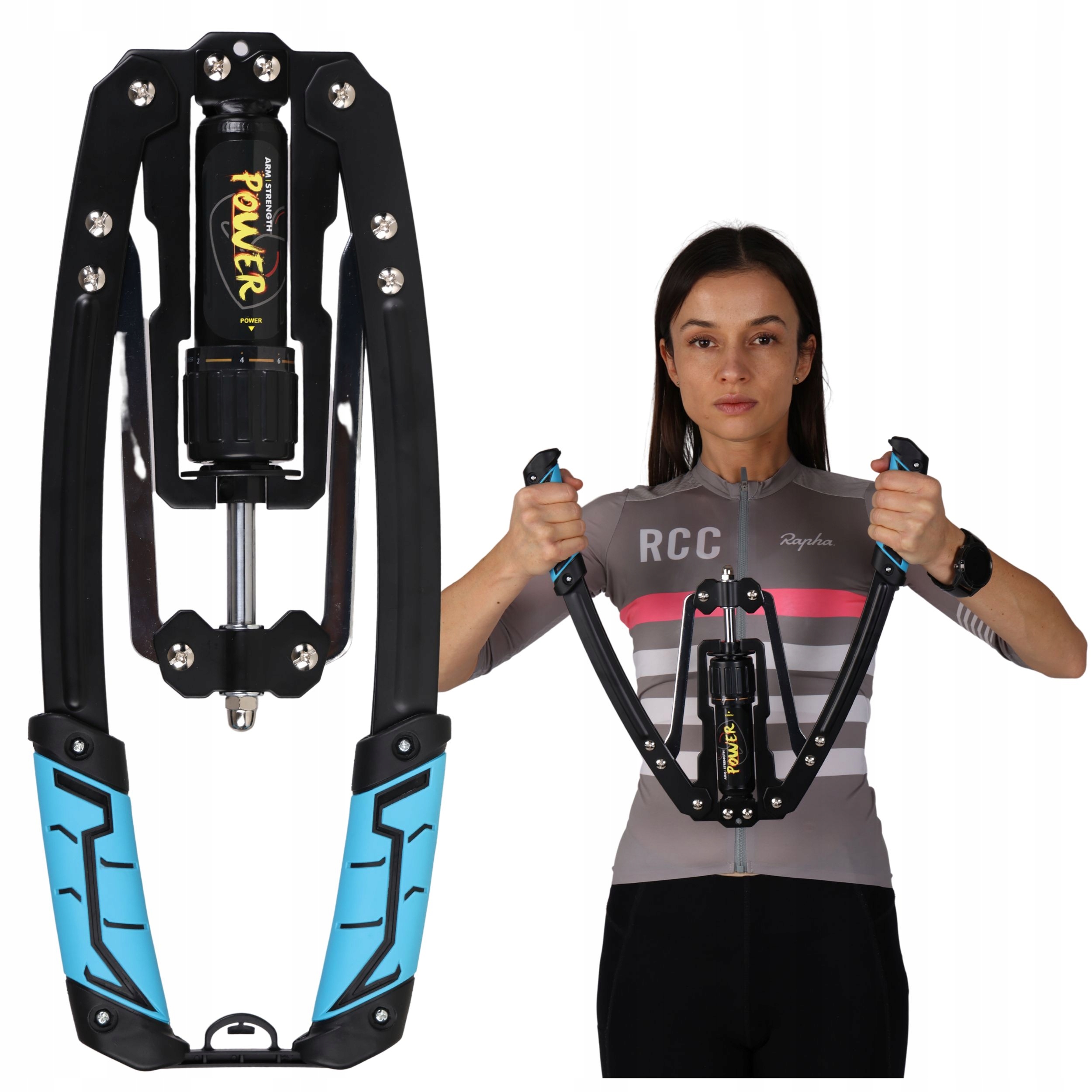 Hydraulický expandér stlačovač trenažér pro cvičení rukou 10-200 kg nastavitelný