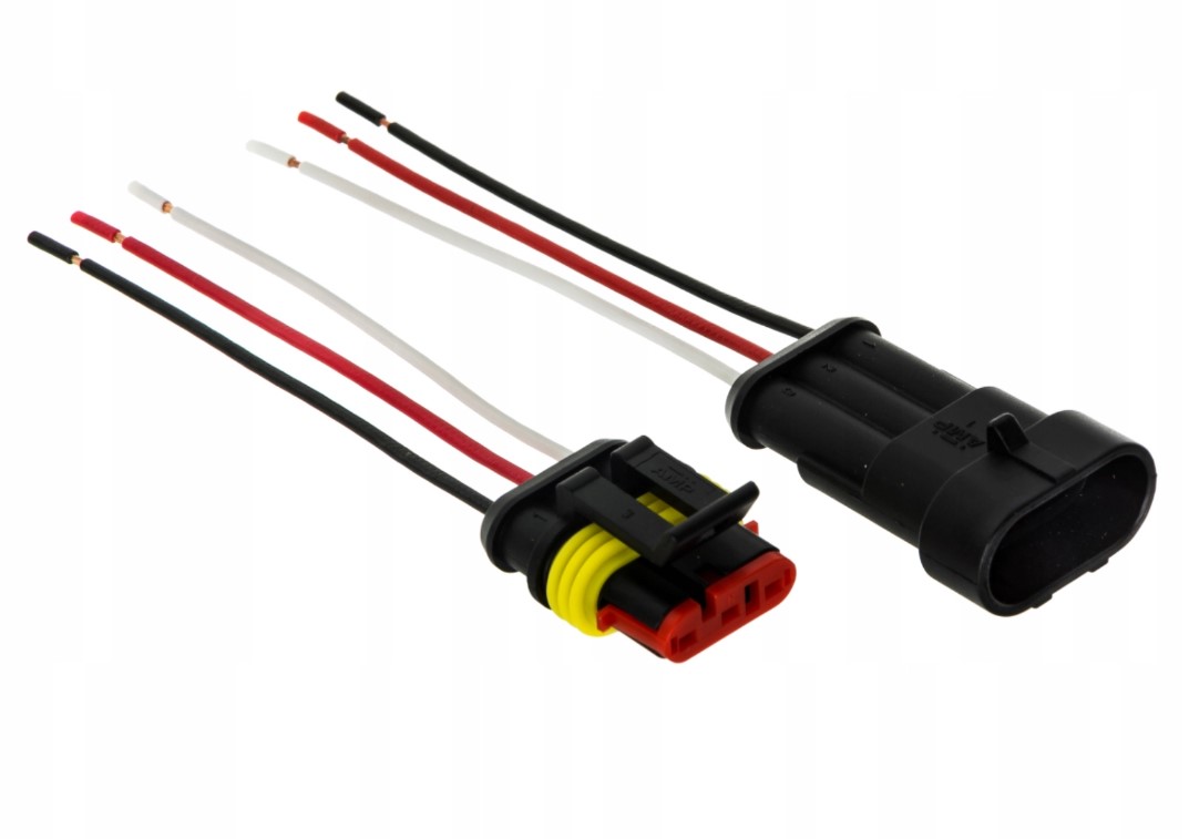 

Konektor kostka OH3 Superseal przewody 15cm 3PIN