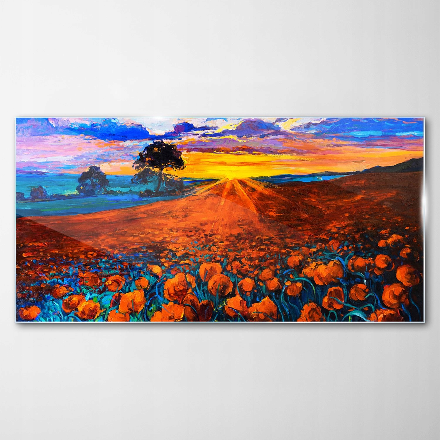 

Obraz na Szkle Dekor Krajobraz Drzewa Łąka 100x50