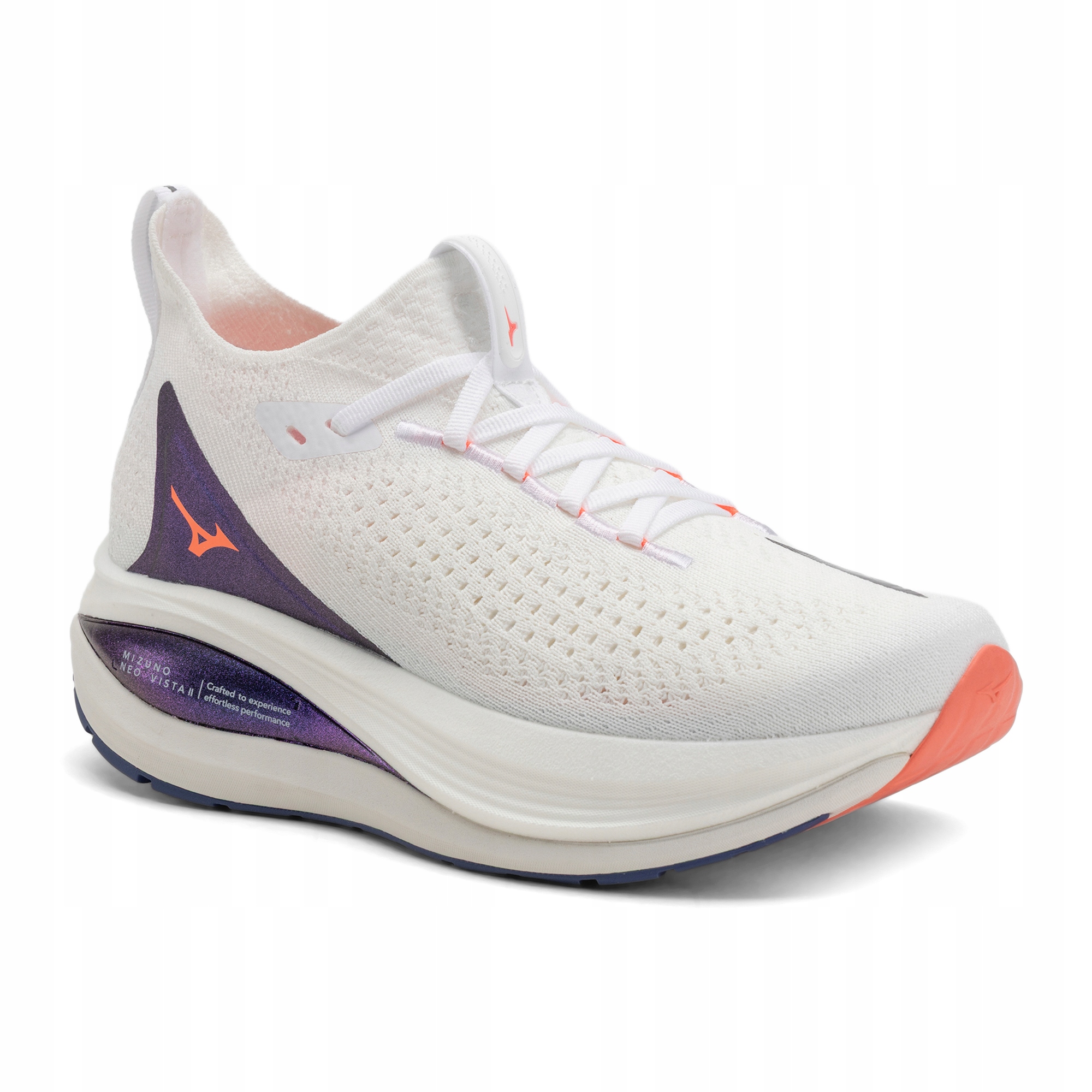 Buty do biegania damskie Mizuno Neo Vista 2 white/striking coral/iris bloom