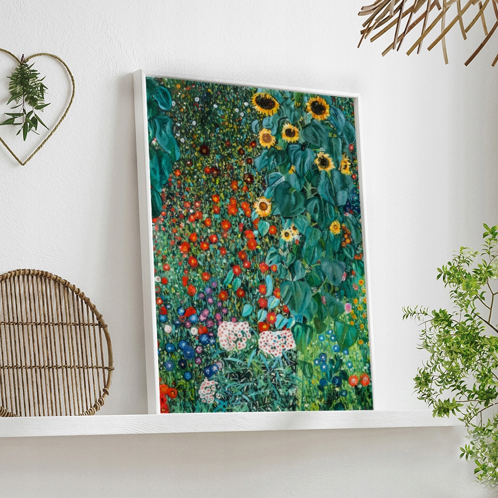 GUSTAV KLIMT SŁONECZNIKI PLAKAT B1 100x70cm #437 Marka KMBpress