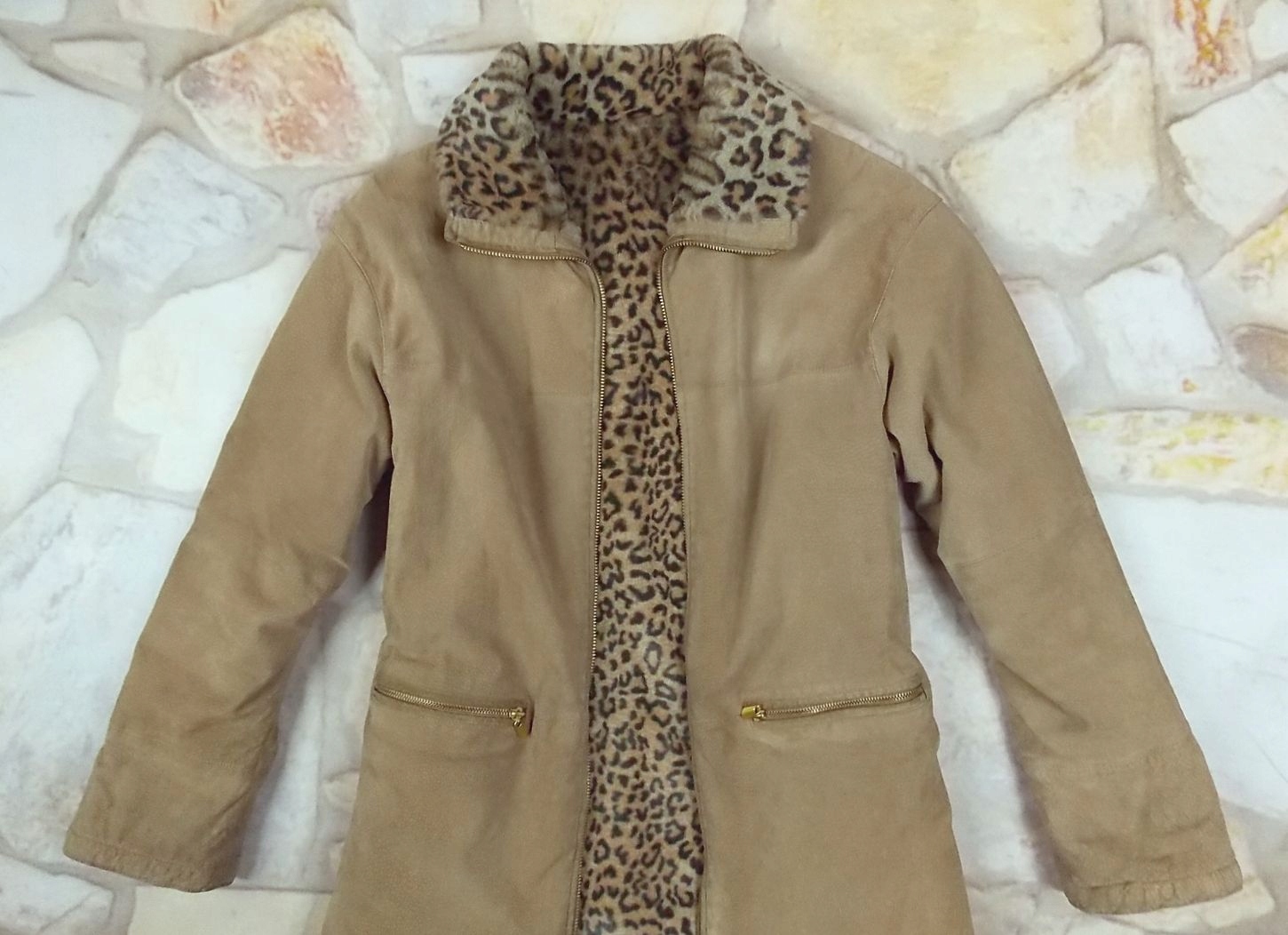 WINLIT kurtka kozuch skórzany dwustronny L/XL Kolekcja -----