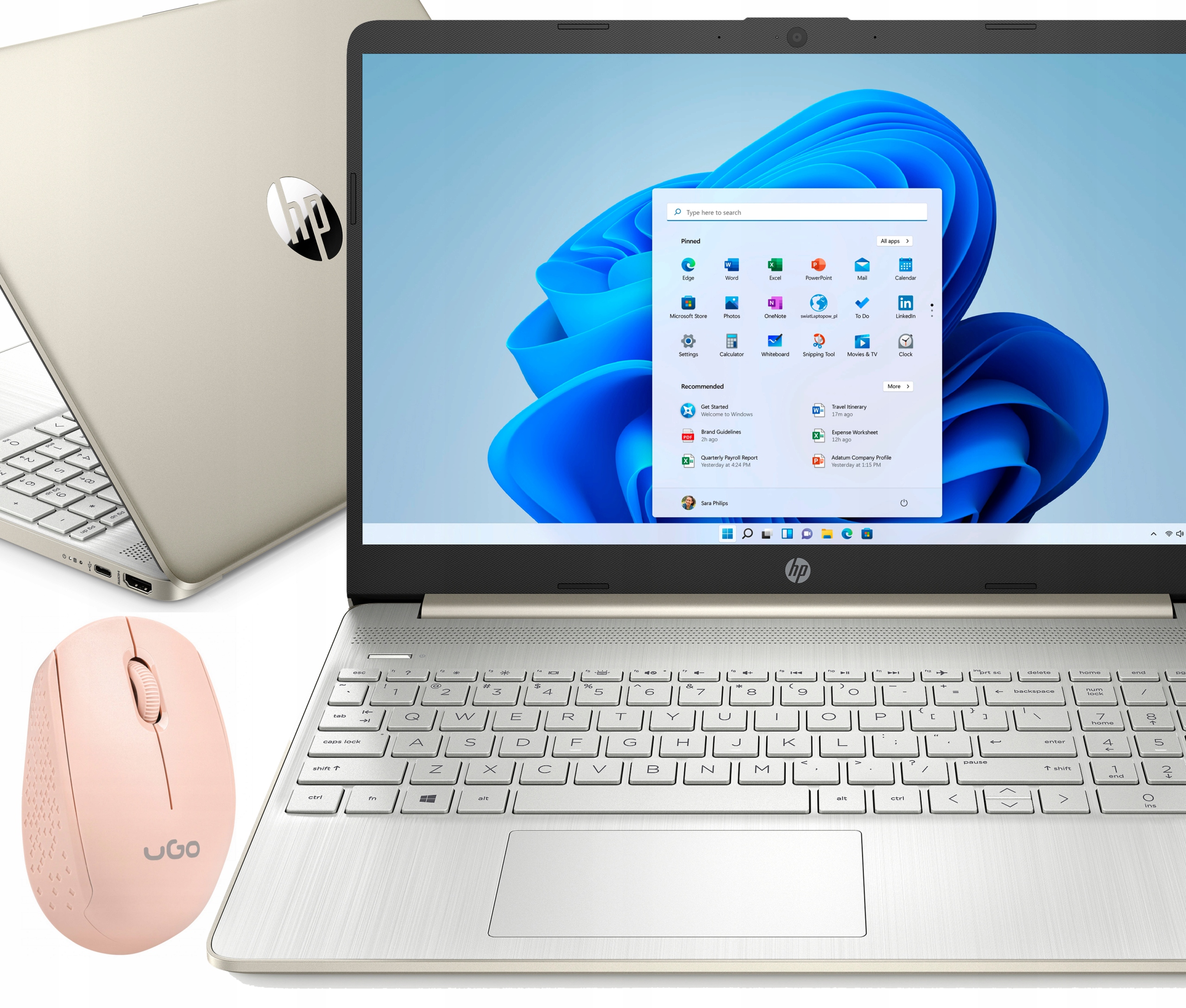 

Złoty Laptop Hp 15 Intel 16GB Ram 512GB Ssd W11
