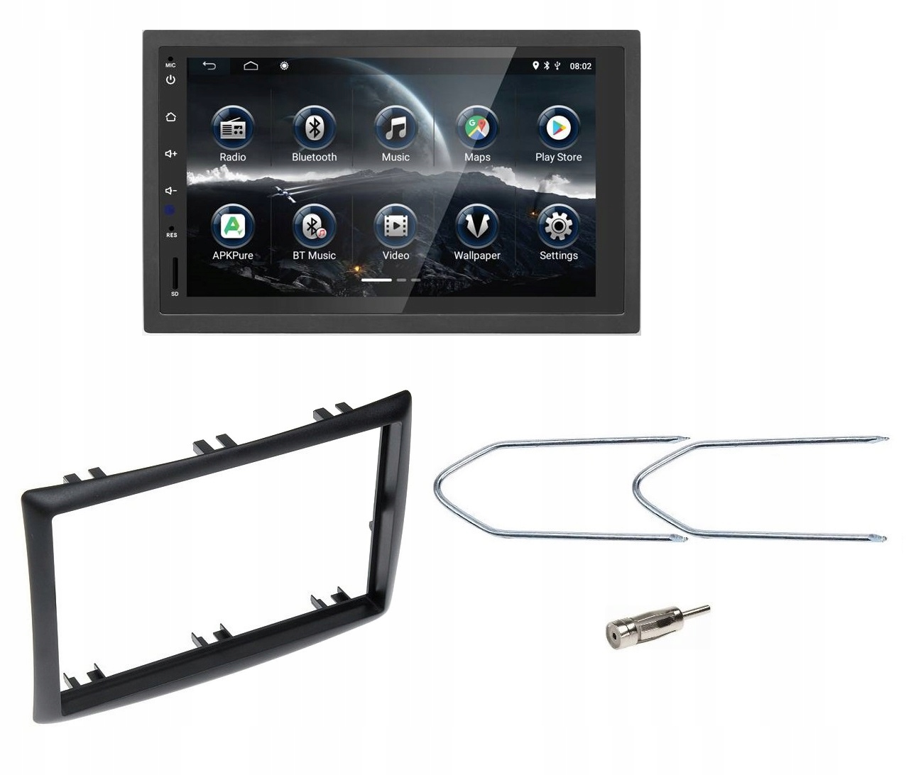 Automobilové rádio Ltc AVX8200BT Bluetooth Android Renault Megane 2 rámček