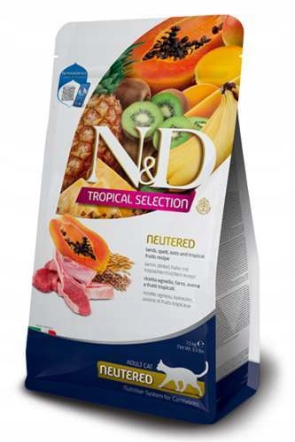 Levně N&d Tropical Cat Lamb Neutered 1,5 kg