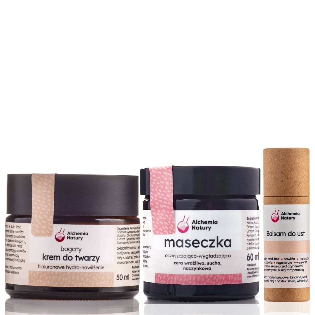 Zestaw kosmetyków naturalnych codzienna pielęgnacja dla Niej