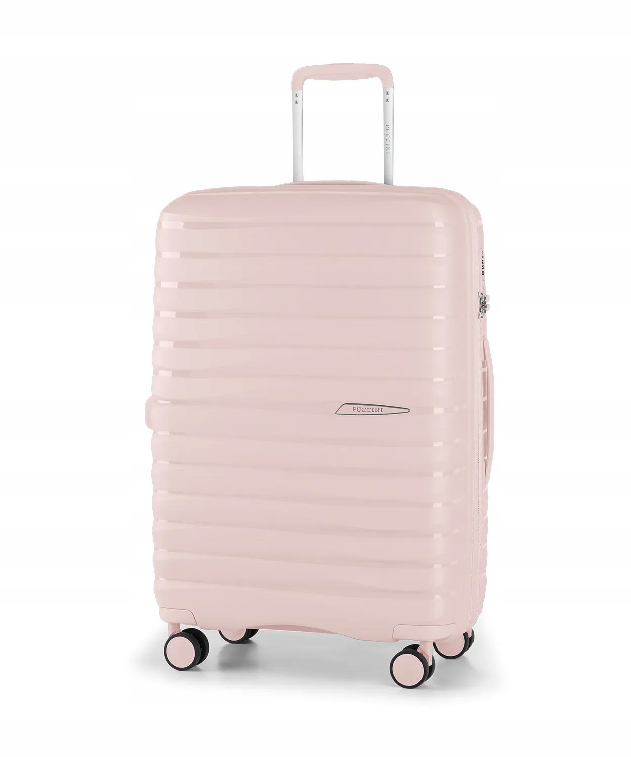 Walizka Średnia Podróżna Na Kółkach Twarda Puccini Różowa PP025B-3C