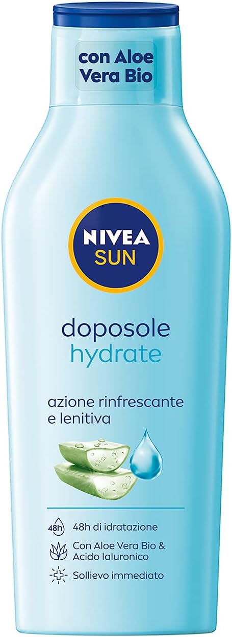 Nivea Sun Hydrate mléko po opalování aloe kyselina hyaluronová 400 ml
