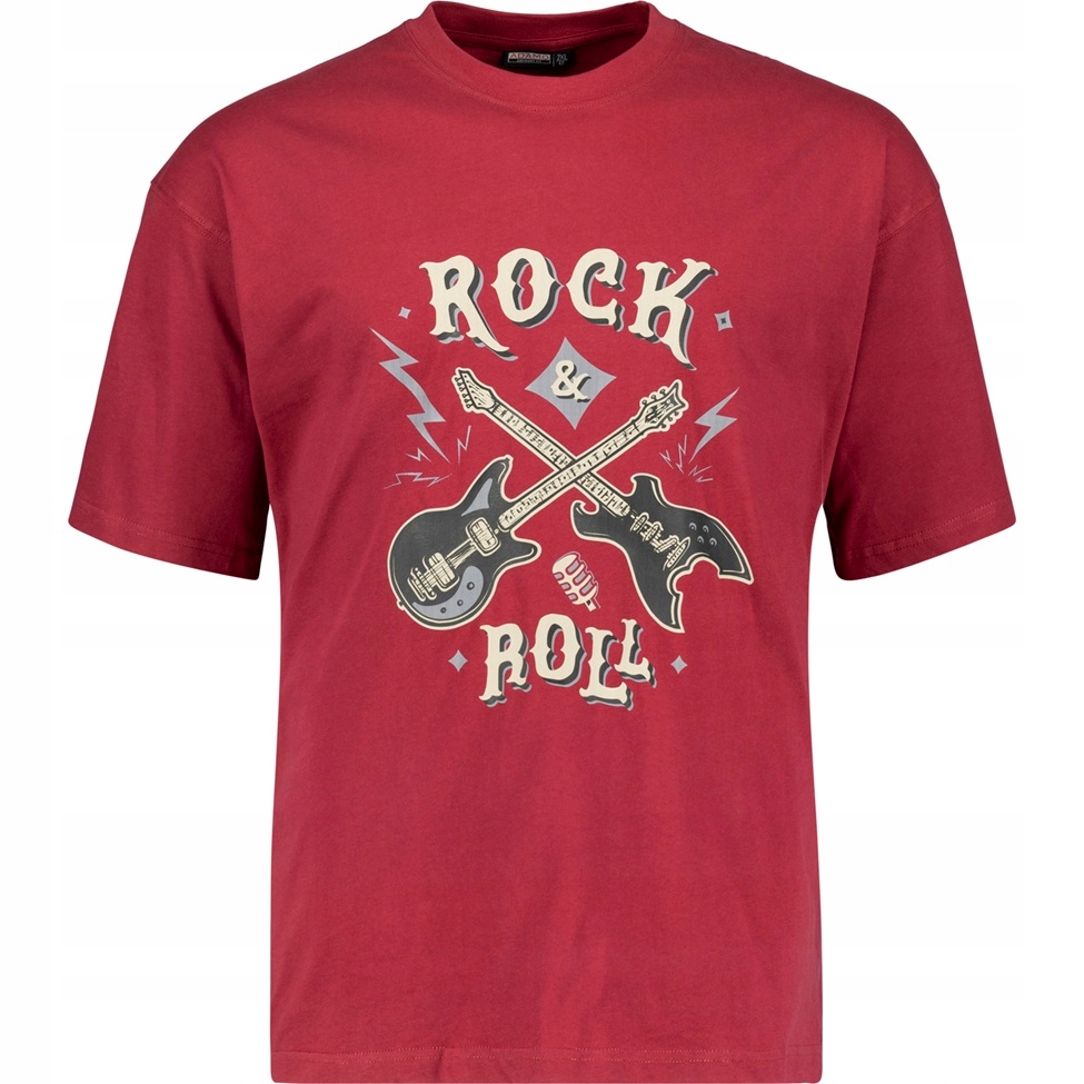 Tričko Pánské extra dlouhé tričko Bordó Adamo Velké velikosti 2XL