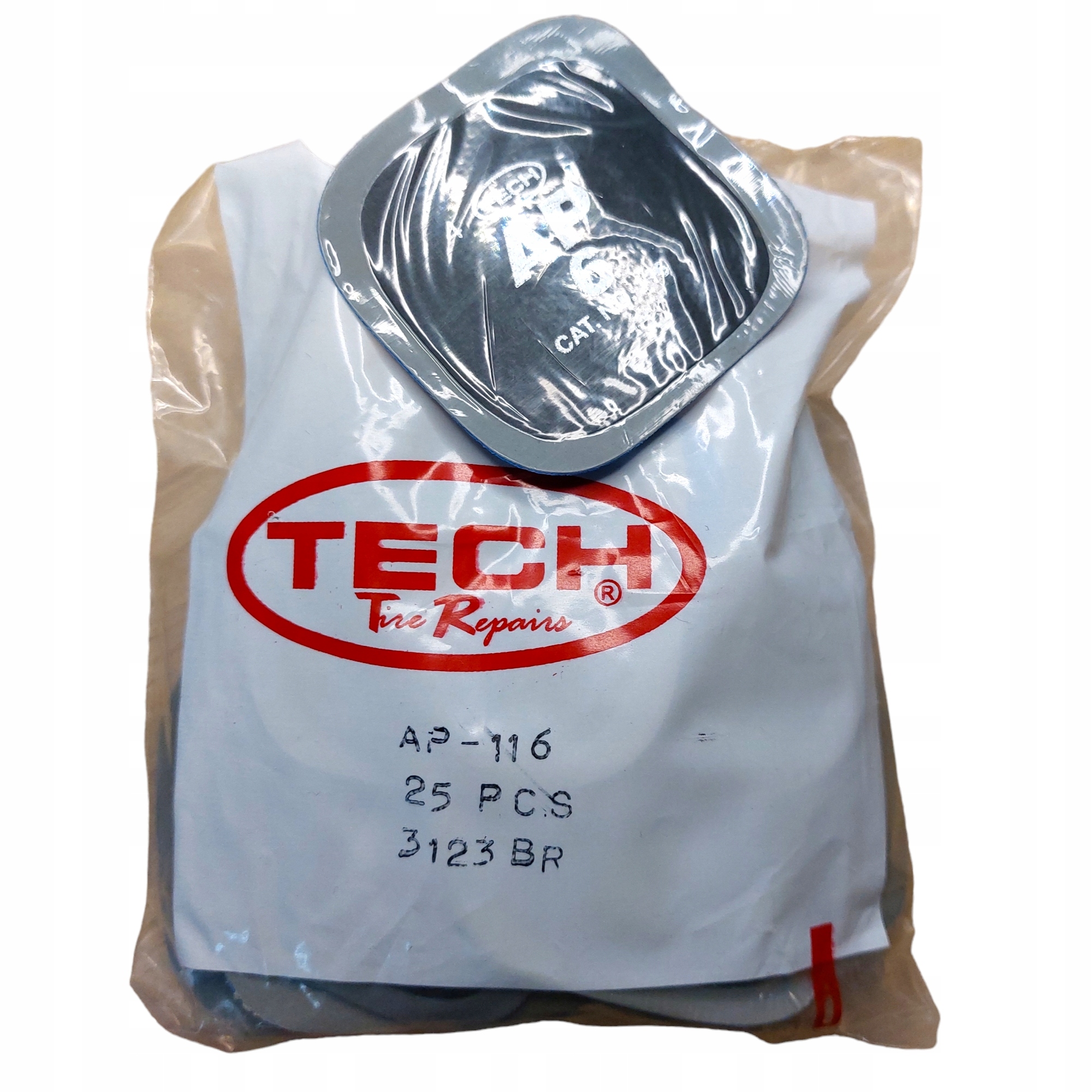 Łatka Do Opon Tech AP6 116 55MM-25szt-OPAKOWANIE