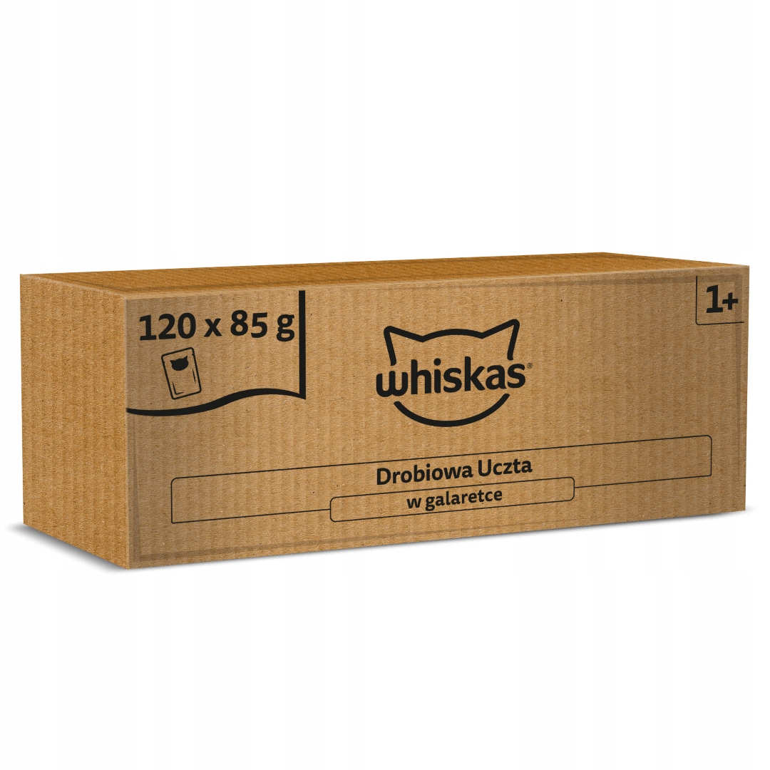 Whiskas Drůbeží hostina 120 x 85 g Vlhké Krmivo pro dospělé kočky v želé