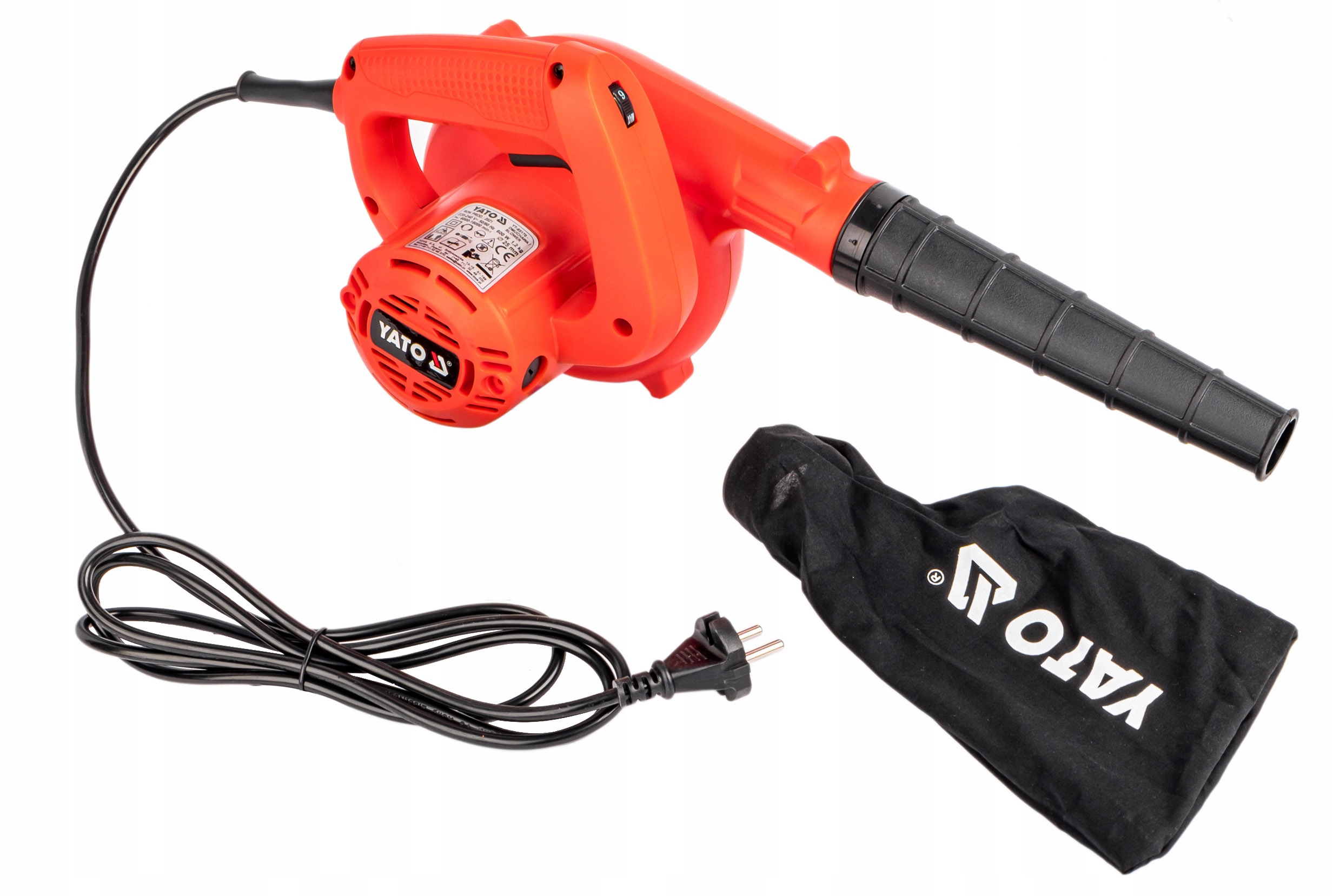 ODKURZACZ OGRODOWY DMUCHAWA DO LIŚCI 600W 2W1 Zasilanie elektryczne