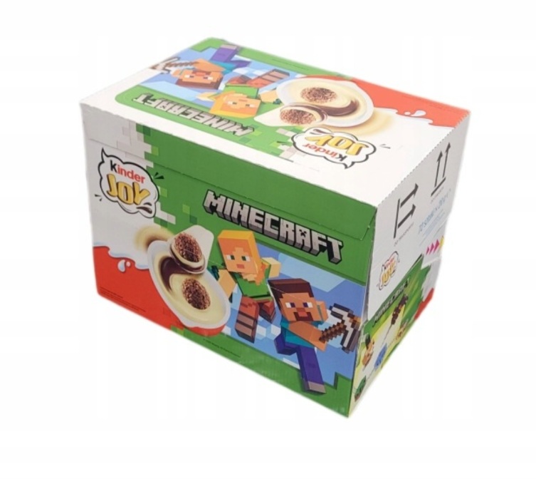 72x 20g Ferrero Kinder Joy jako z niespodzianką Minecraft Karton
