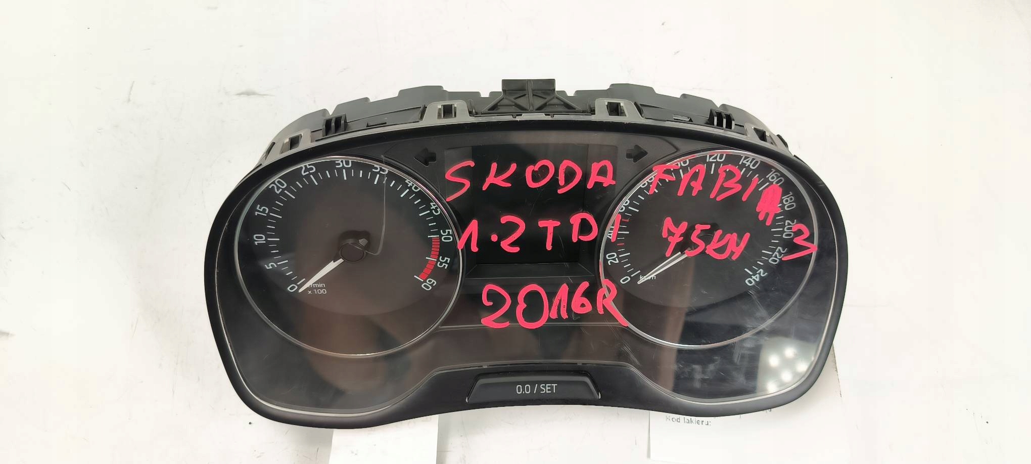 dials clock 6V0920731B SKODA FABIA III