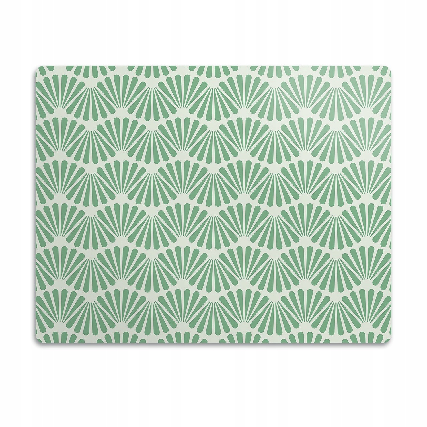 Levně Podložka pod misku pro psa Abstrakce zelená 90x60 cm