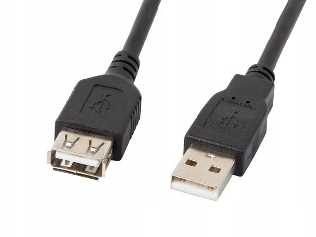 Kabel Lanberg CA-USBE-10CC-0018-BK (usb 2.0 M Usb 2.0 F 1,8m