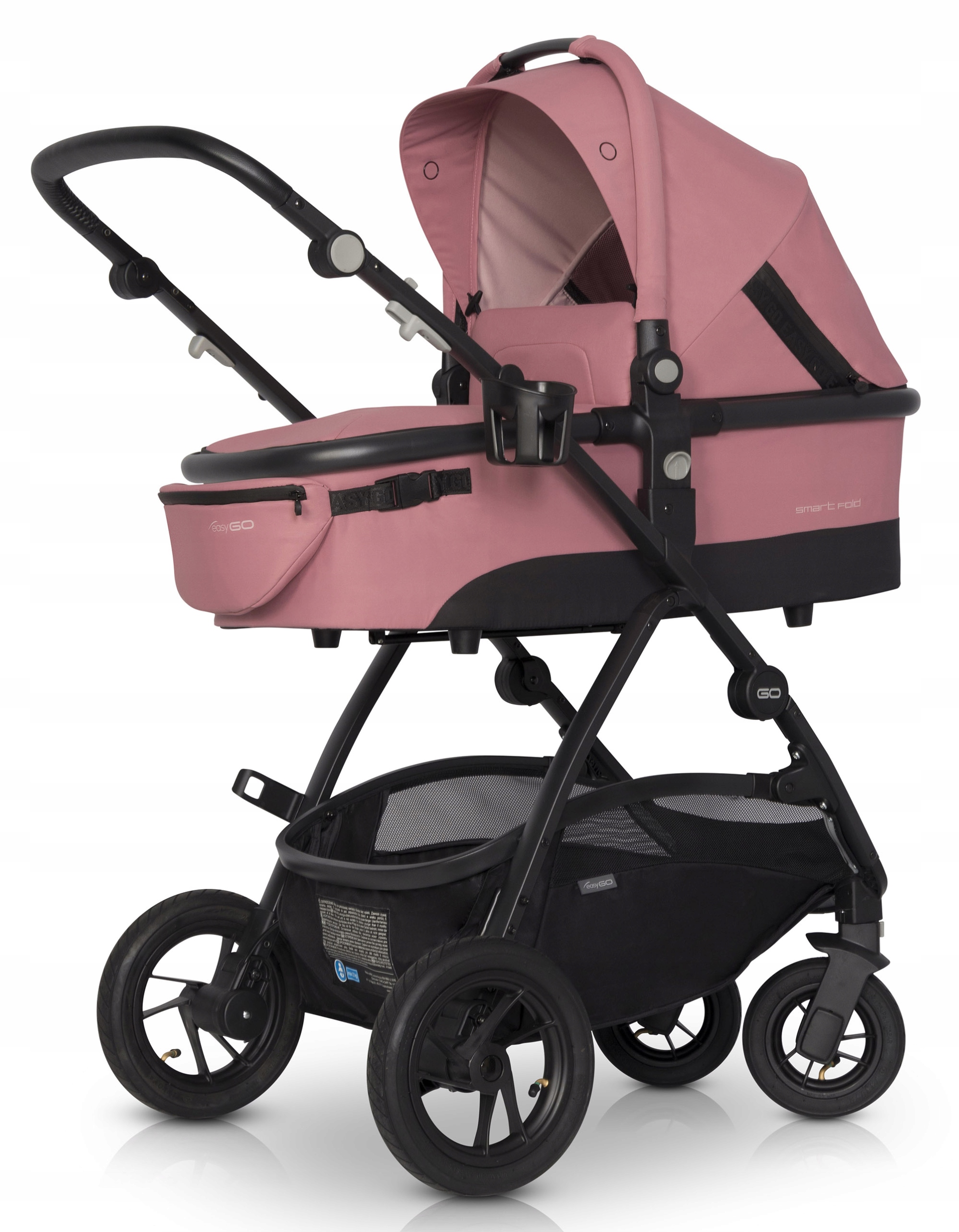 WÓZEK OPTIMO AIR EASY GO 2w1 TORBA PRZÓD TYŁ ROSE Kod producenta optimo air