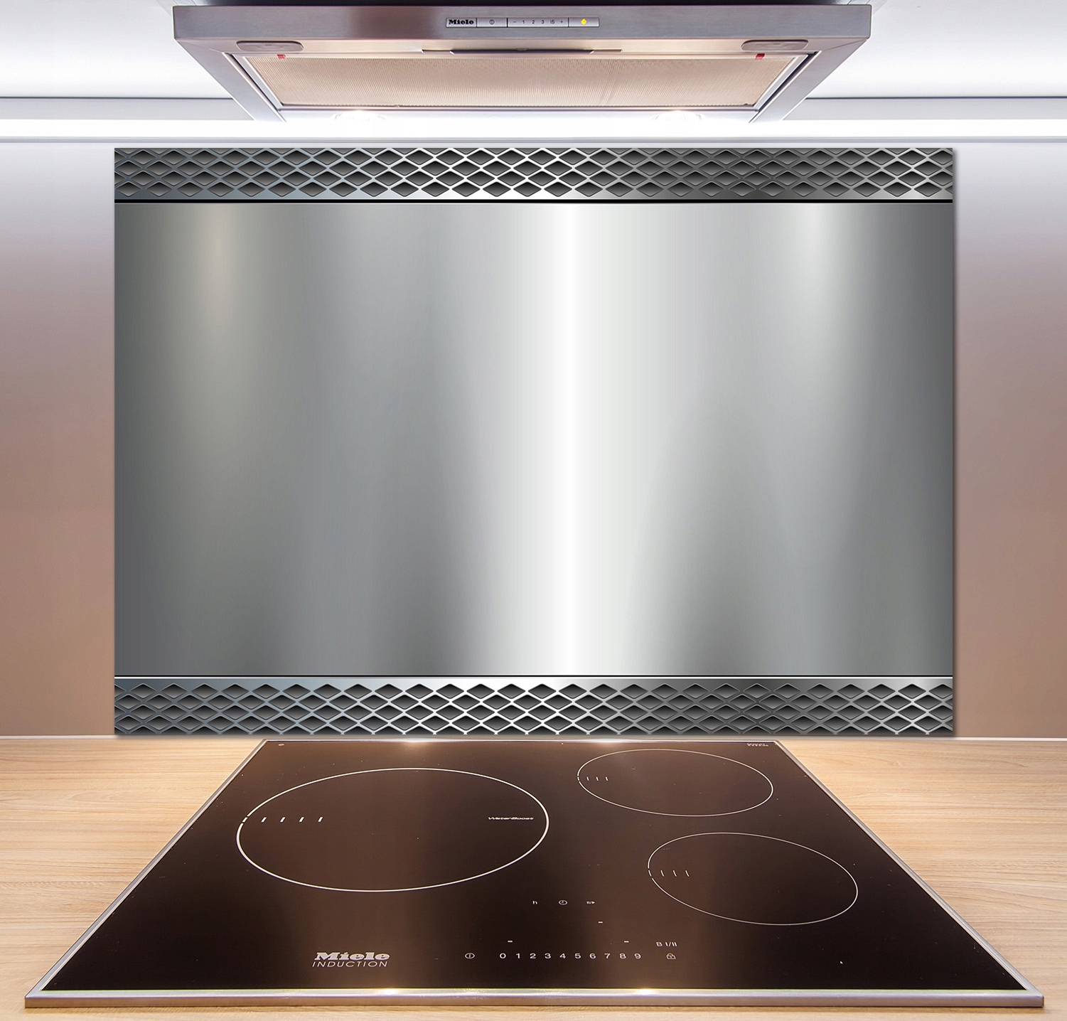 

Panel dekor szkło Metalowe tło 100x70 cm + Klej