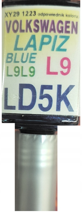 Vw LD5K L9L9 Lapiz Blue Lakier Samochodowy Zaprawka Do Rys Arasystem 10 ML