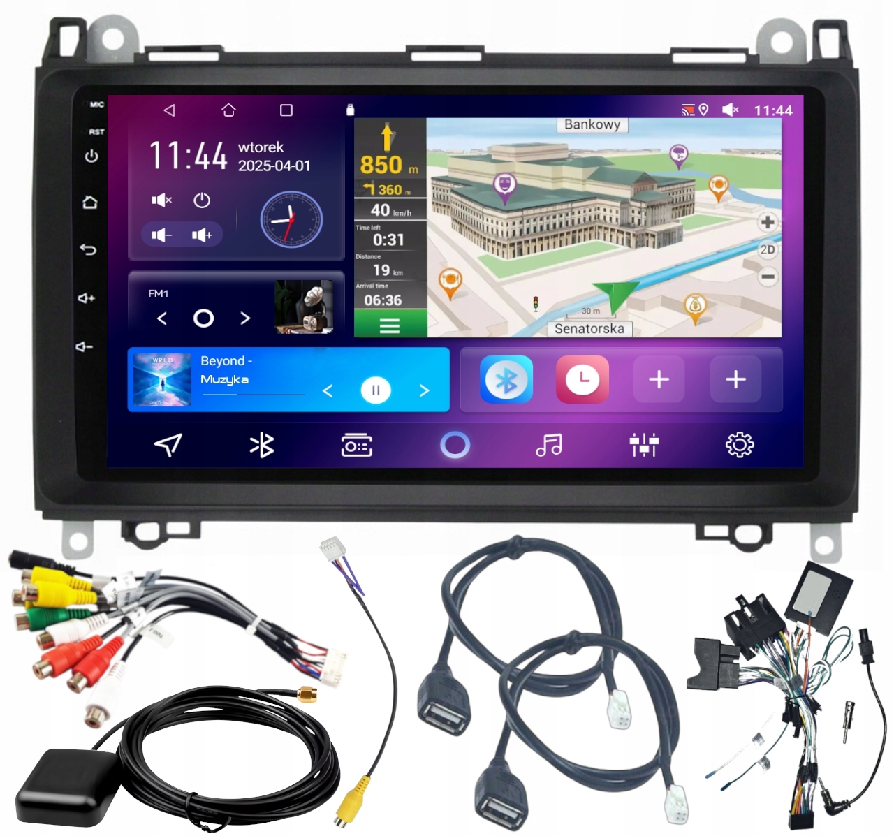 Autorádio S Carplay Pre Mercedes W169 W245 2005-11 Wifi Android 4GB 64GB