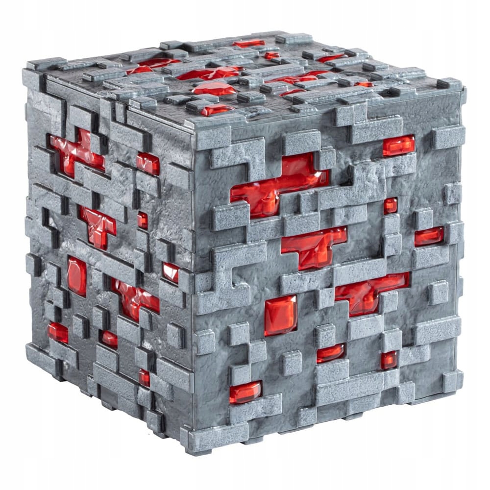 Lampka 3D Ruda Redstone USB Minecraft nocna dla dzieci