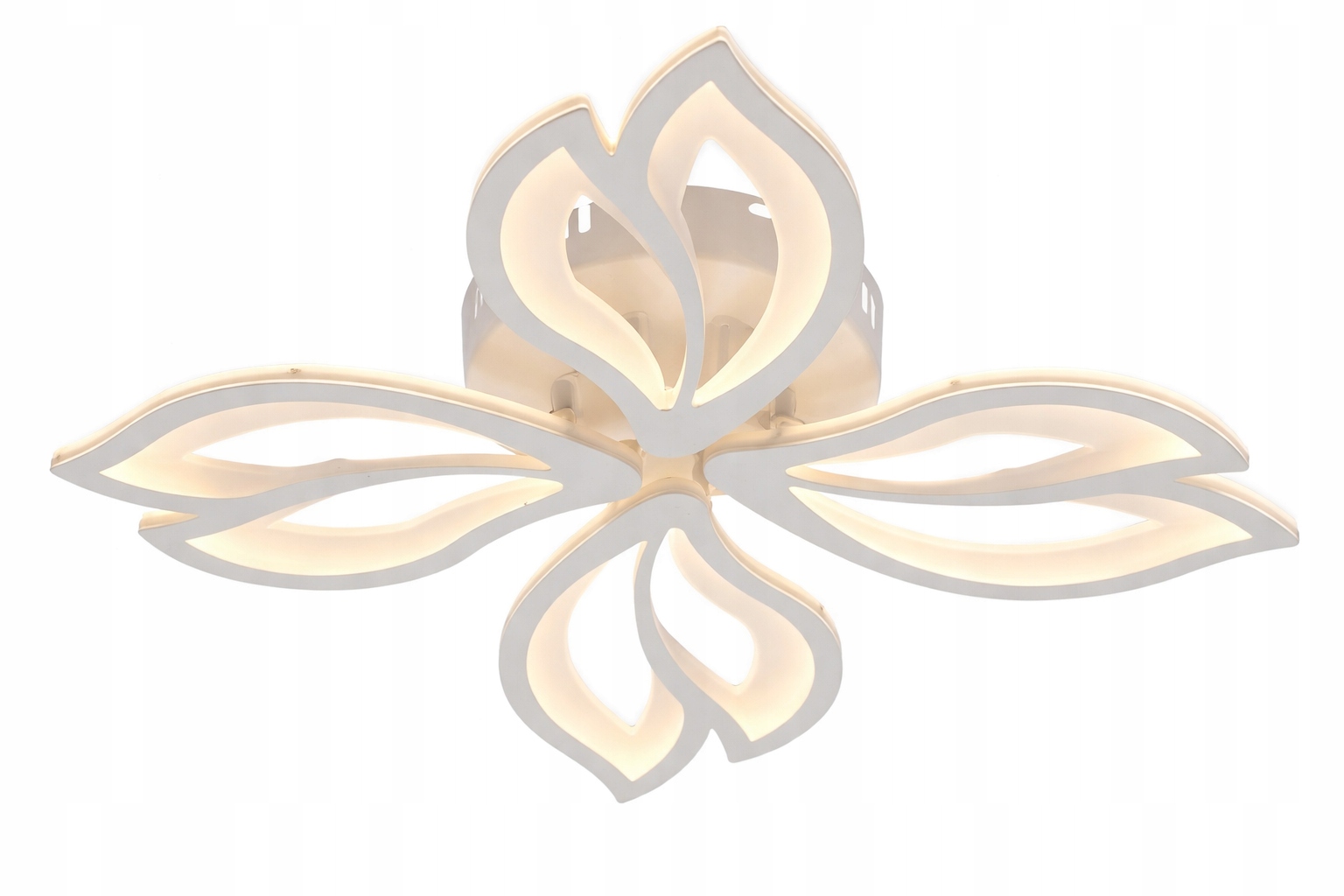 Plafon Led 100W Z Pilotem Nowoczesna Lampa Sufitowa Biała DL1134