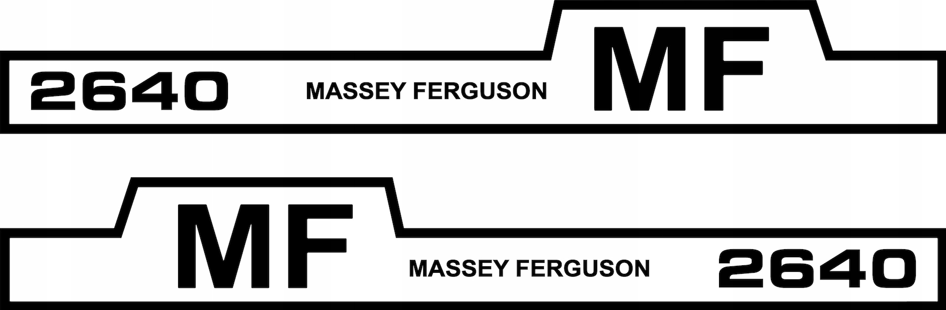 samolepka, logo na masku Massey Ferguson 2640