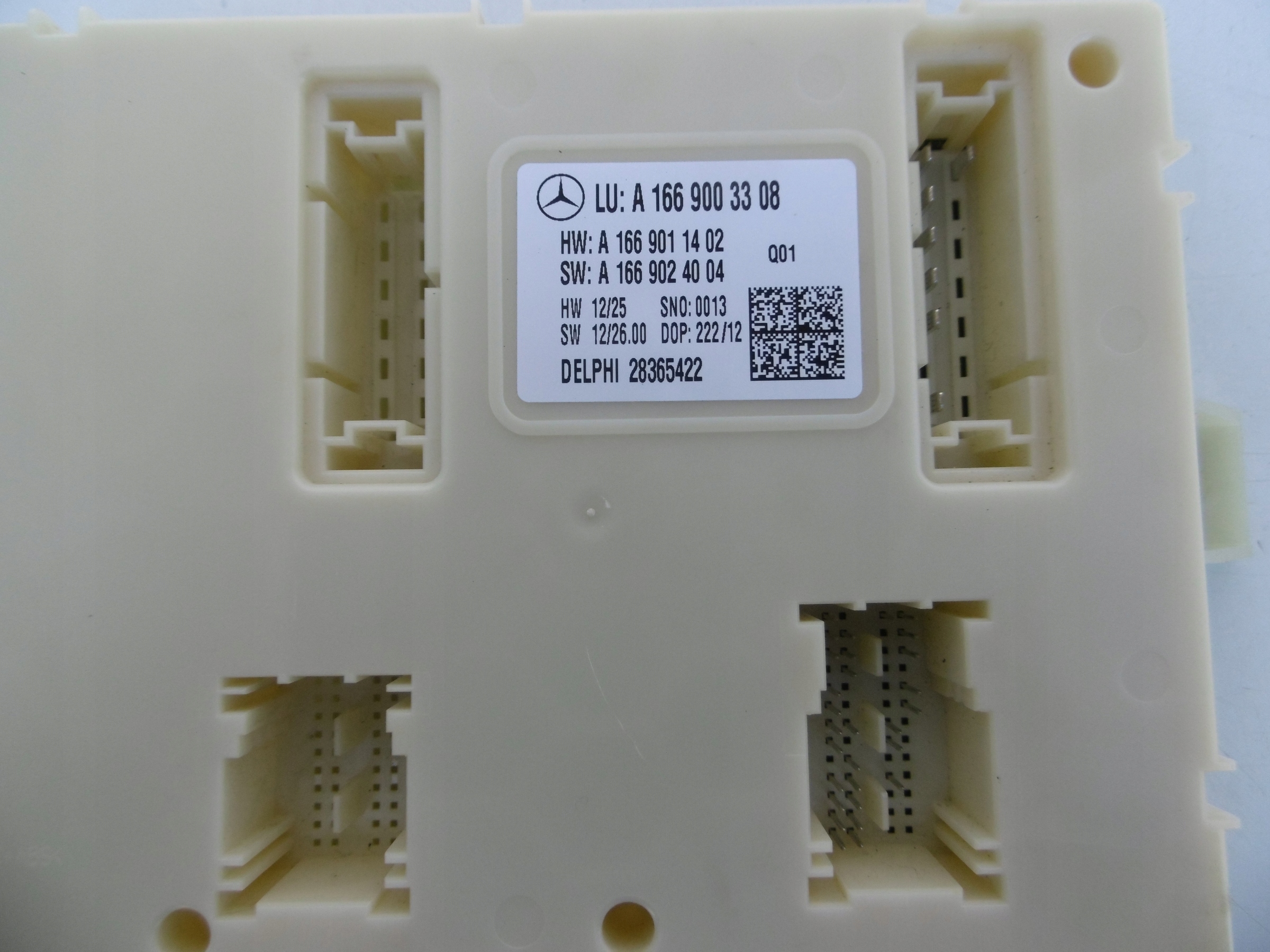module control unit SAM MERCEDES ML GL W166