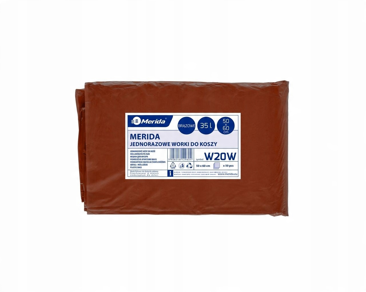 

Merida Worki Na Śmieci Brązowe 35 L. Grube Mocne