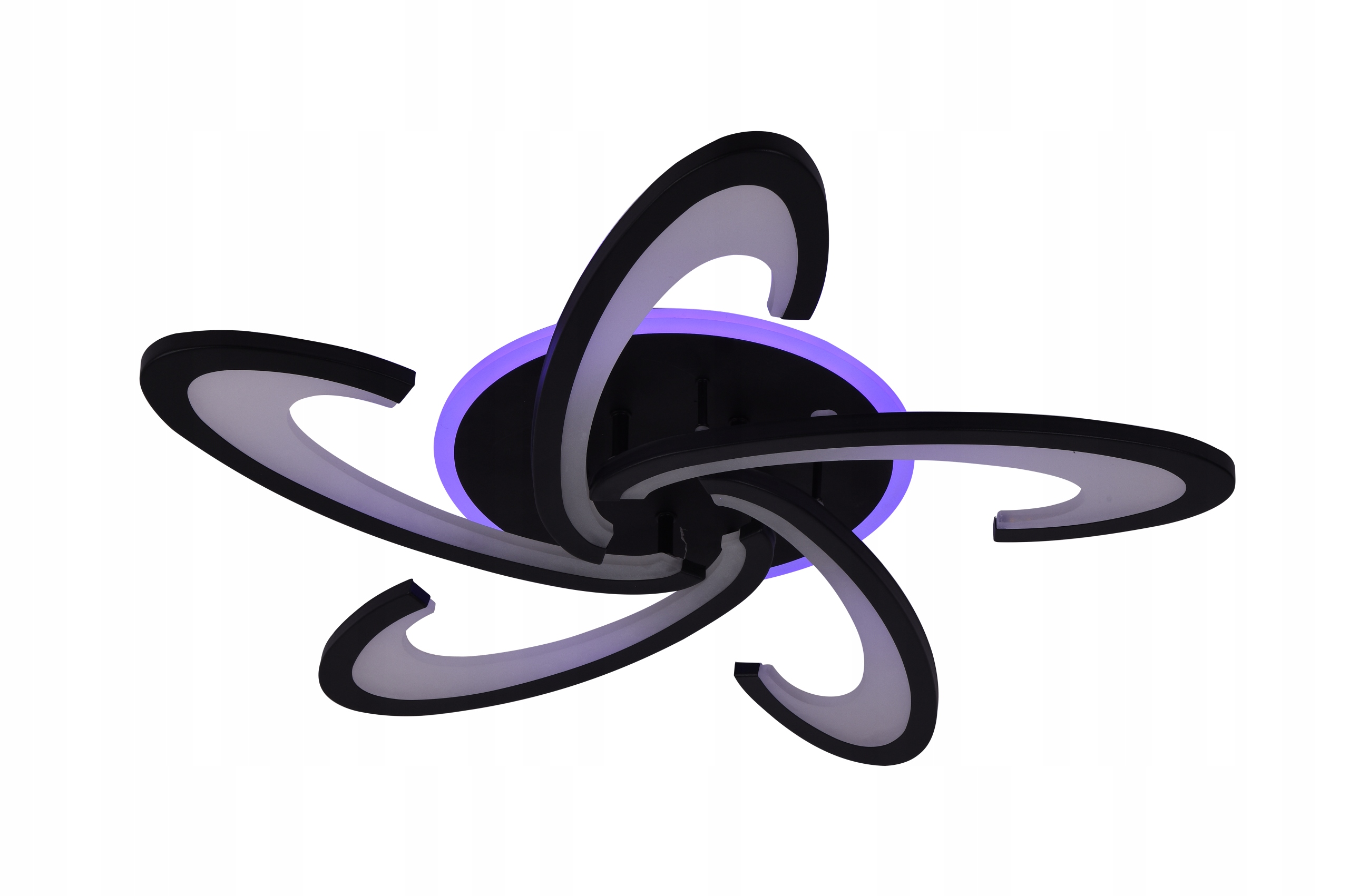 Nowoczesna Lampa Sufitowa RGB Plafon LED z Pilotem BT