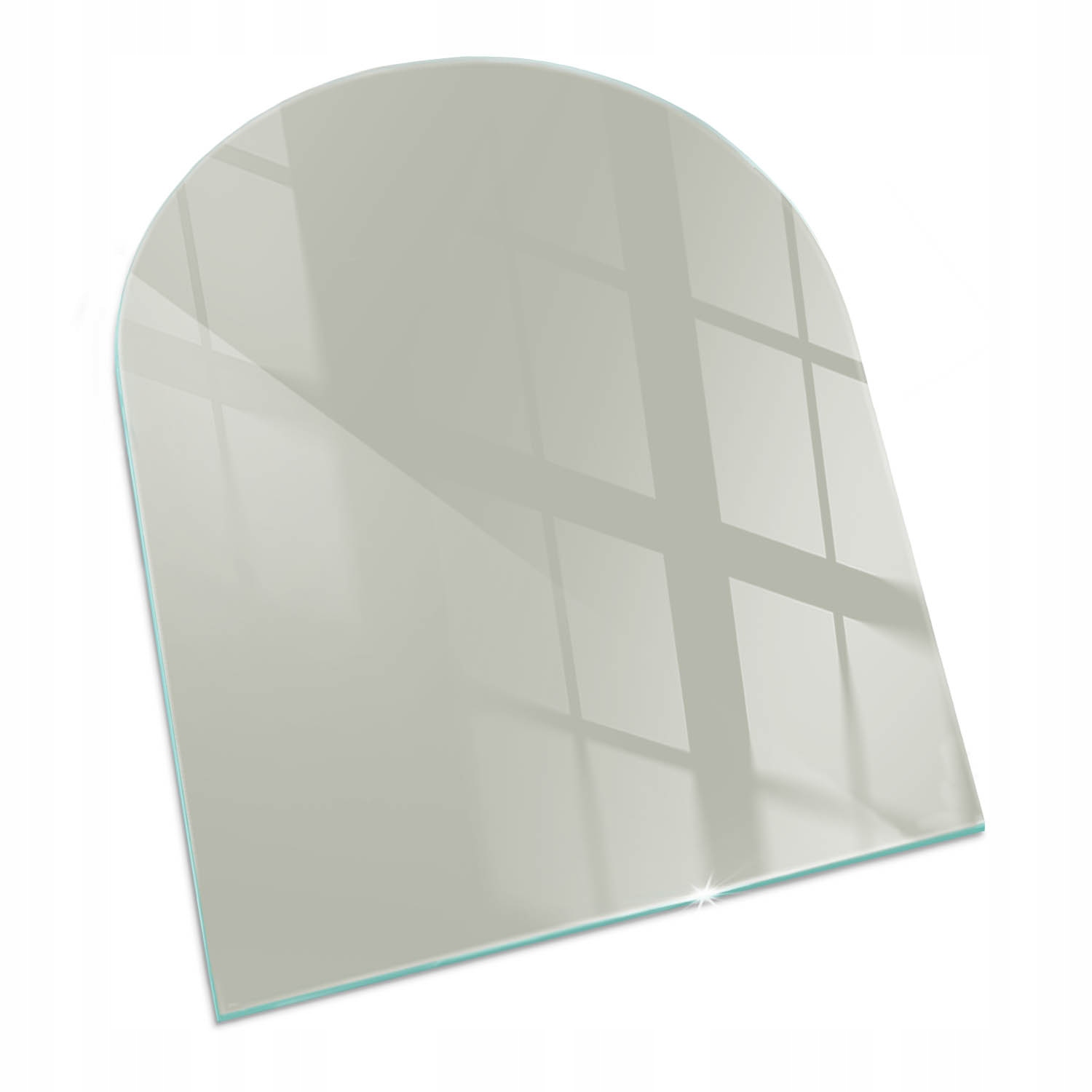 Sklenená tvrdená ochranná podložka pod pec 80 x 70 cm Farba Šedo-zelená