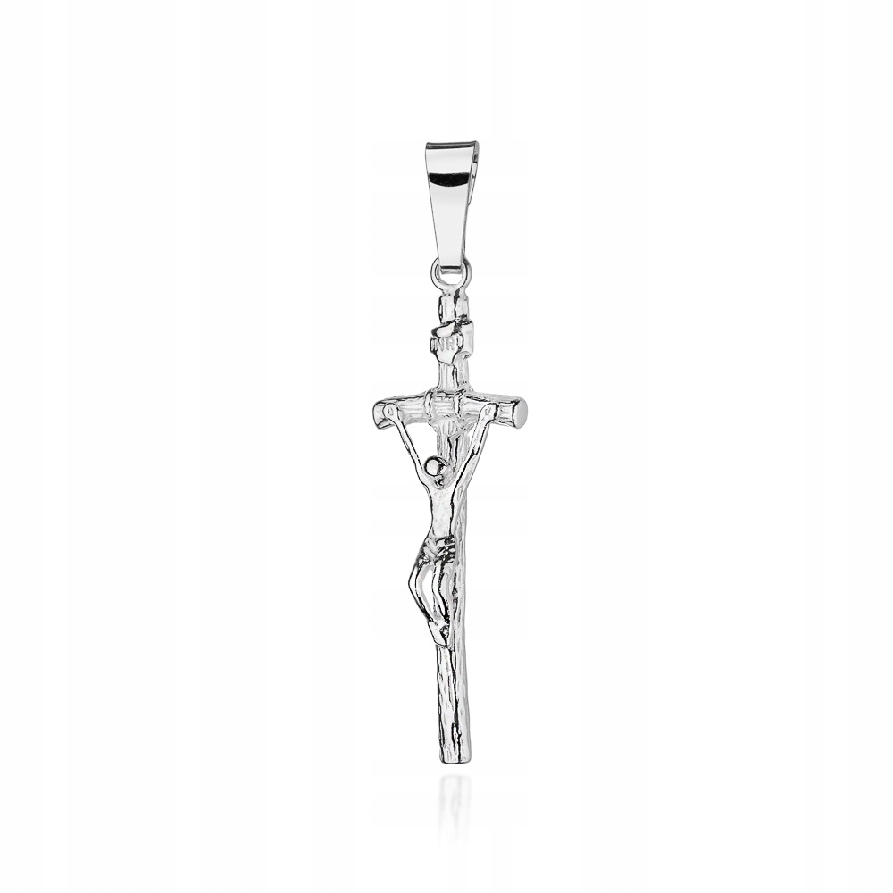 Stříbrný Křížek Kříž ryzost 925 Přívěsek s Ježíšem Křest Svaté Přijímání
