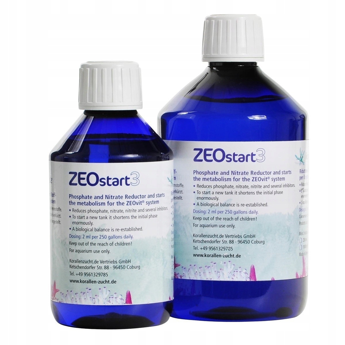Živná Půda Pro Bakterie K Redukci NO3 PO4 Mořské Akvárium Zeolit 500 ML