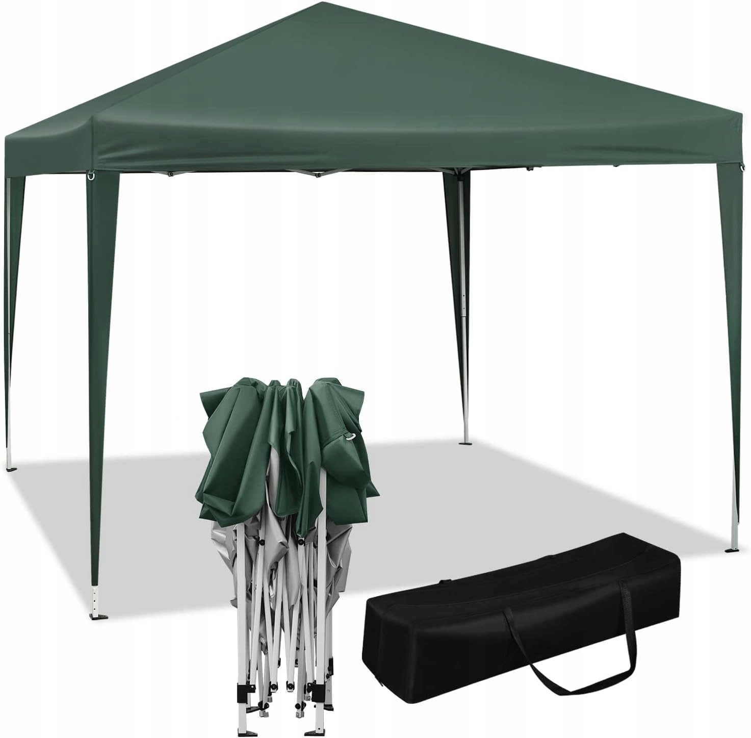 Woltu Záhradný Pavilón Uv Stan 50+ Pop Up Pe Zelený 3 X 3 X 2,5 M Záhrada