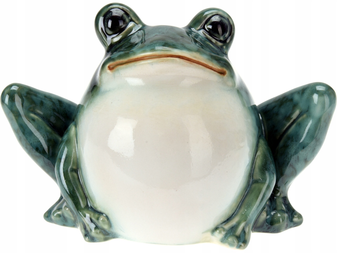 

Porcelanowa Figurka ogrodowa 12,5x7,5x9 cm Żaba