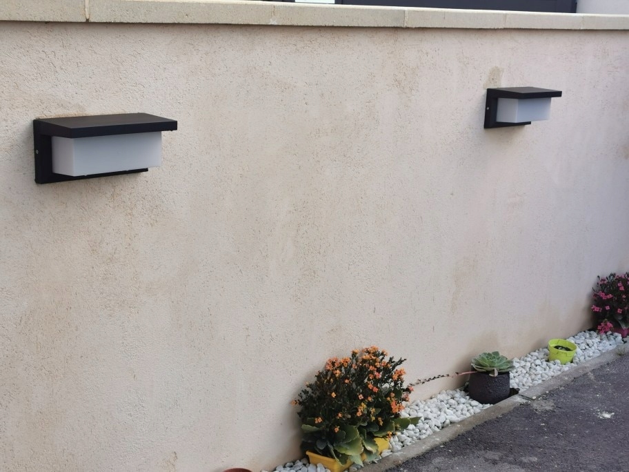 LAMPA ELEWACYJNA CZUJNIK RUCHU KINKIET OGRÓD E27 Długość/wysokość 12.5 cm