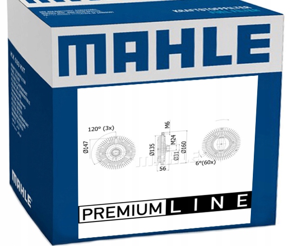 93 001P - В'язка муфта MAHLE для BMW 3 E46 330 M57 xd