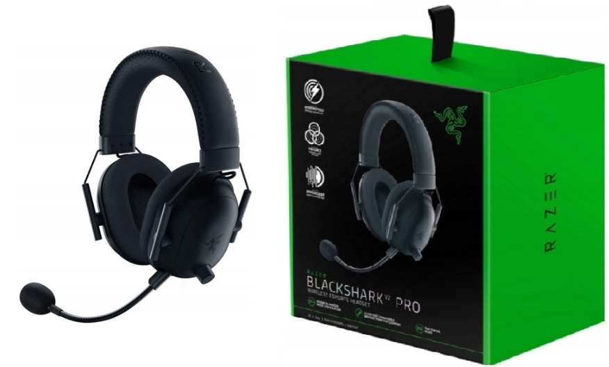 Słuchawki bezprzewodowe Razer BlackShark V2 Pro czarne nauszne Bluetooth