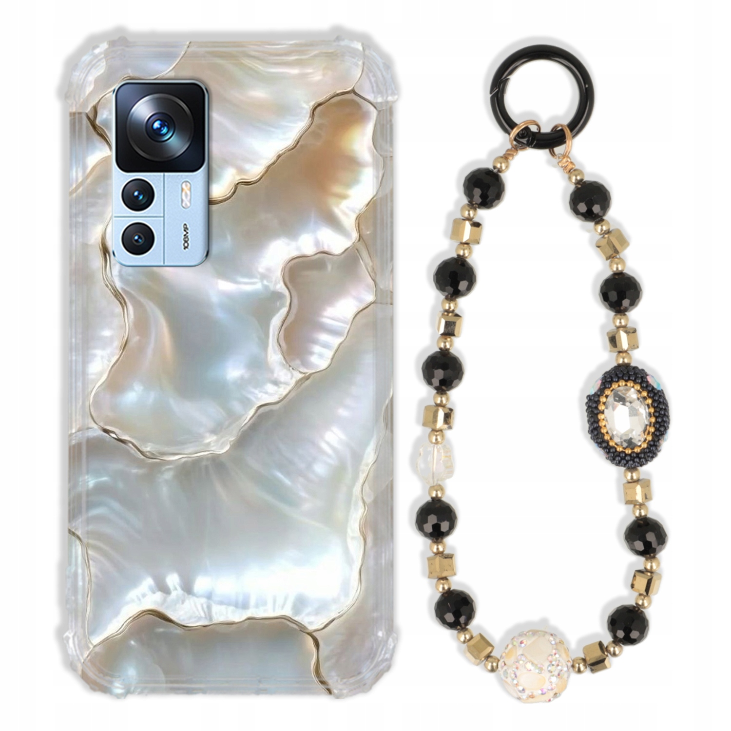 Puzdro Pre Xiaomi Redmi K50 Ultra Antishock Zirkóny Čierno Zlaté|pevné|tpu|