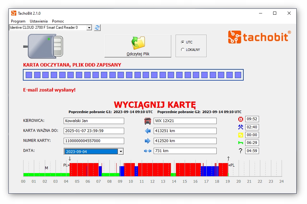 СЧИТЫВАТЕЛЬ КАРТ KIEROWCOW G2V2 I PROGRAM TACHOBIT фото 2